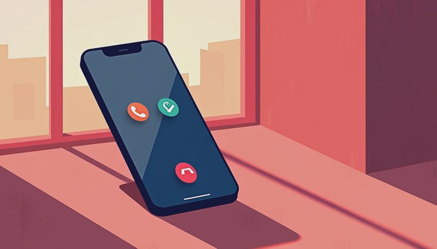 Illustration for teenager on phone